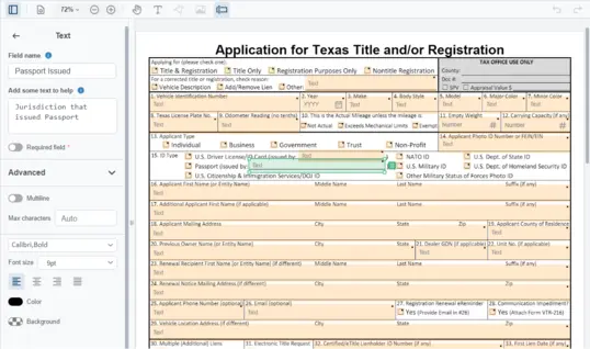Formize PDF Form Editor app