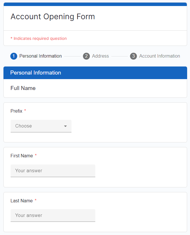 Invia e condividi moduli raffinati